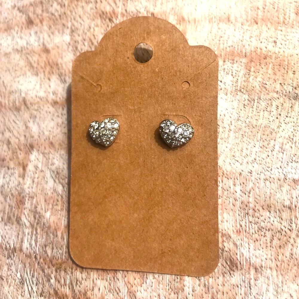 Swarovski Crystal Puff Heart Earring